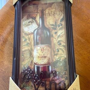 Shadow box Wall Art, Vino